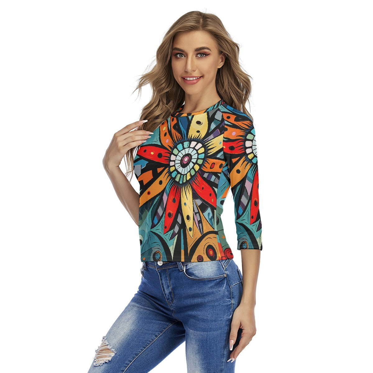 All-Over Print Women's Raglan Sleeves T-shirts