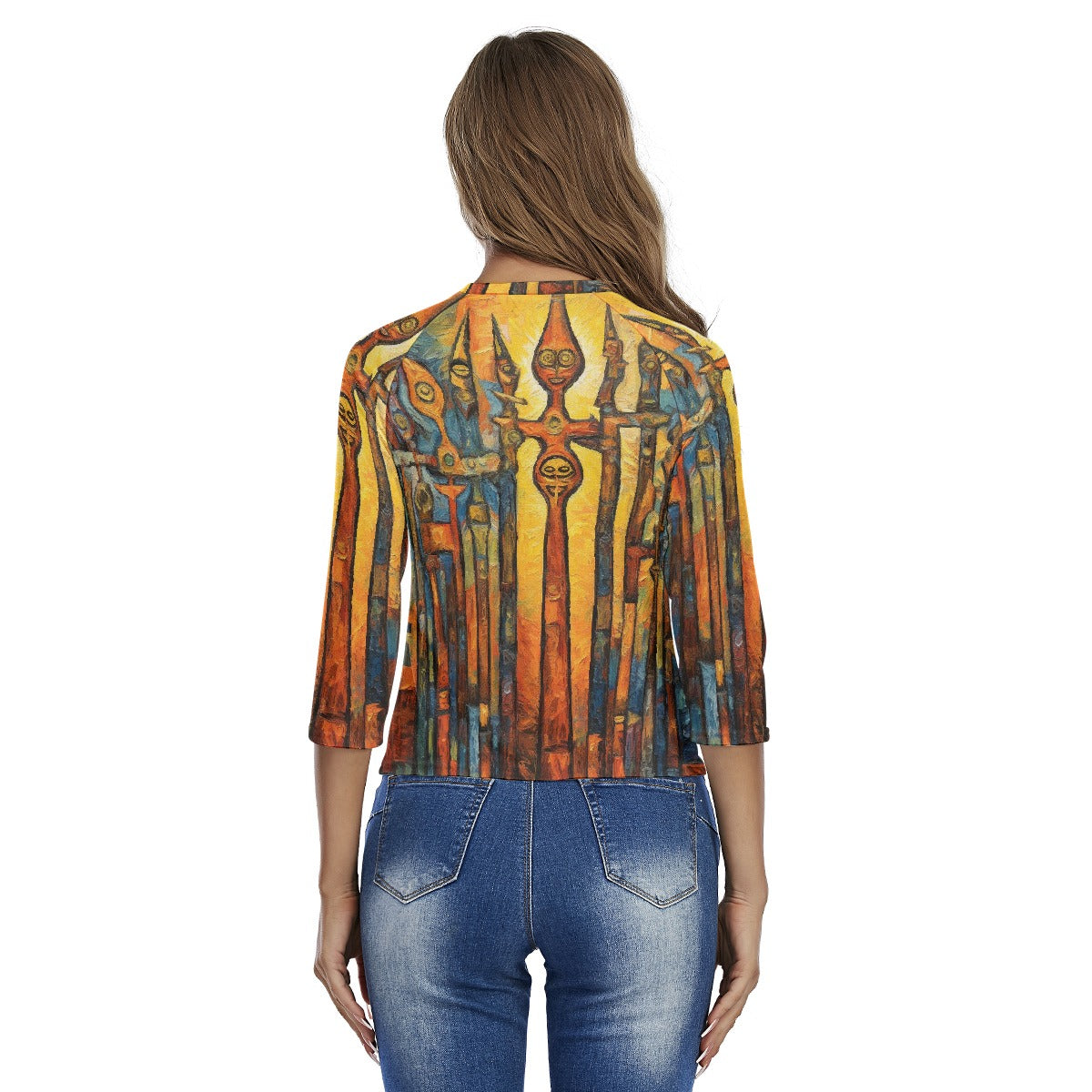 All-Over Print Women's Raglan Sleeves T-shirts