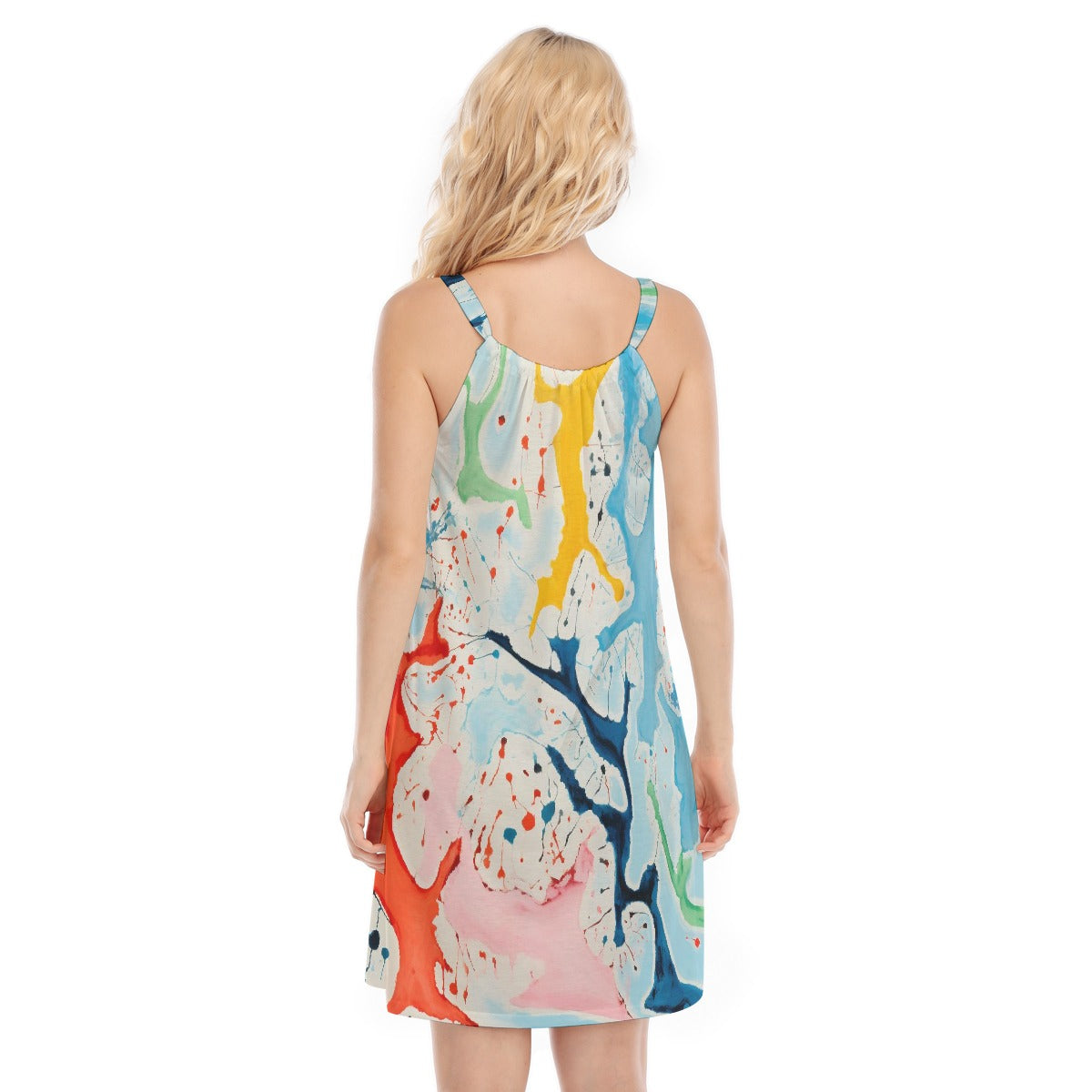 All-Over Print Women's O-neck Cami Dress