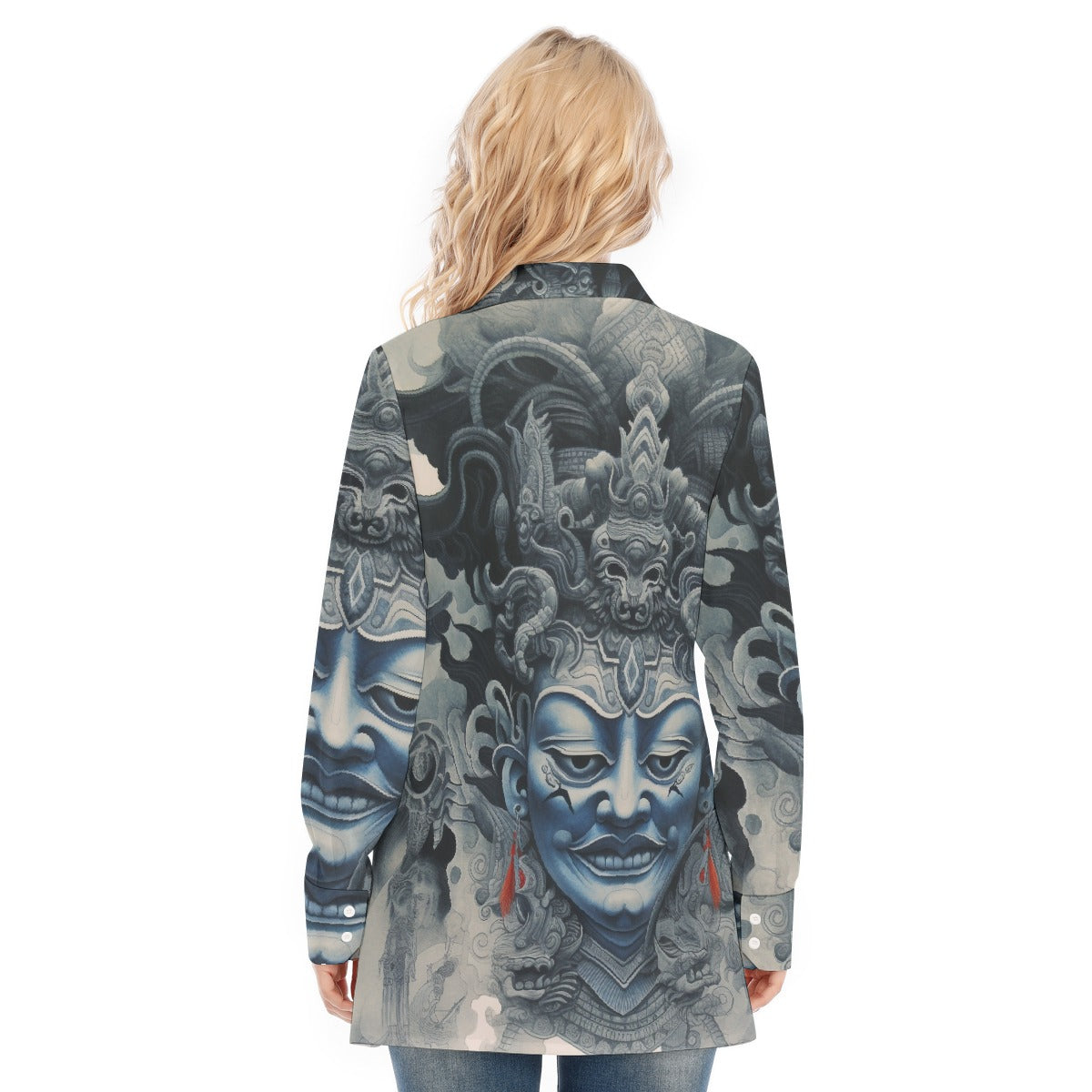 All-Over Print Women's Long Shirt