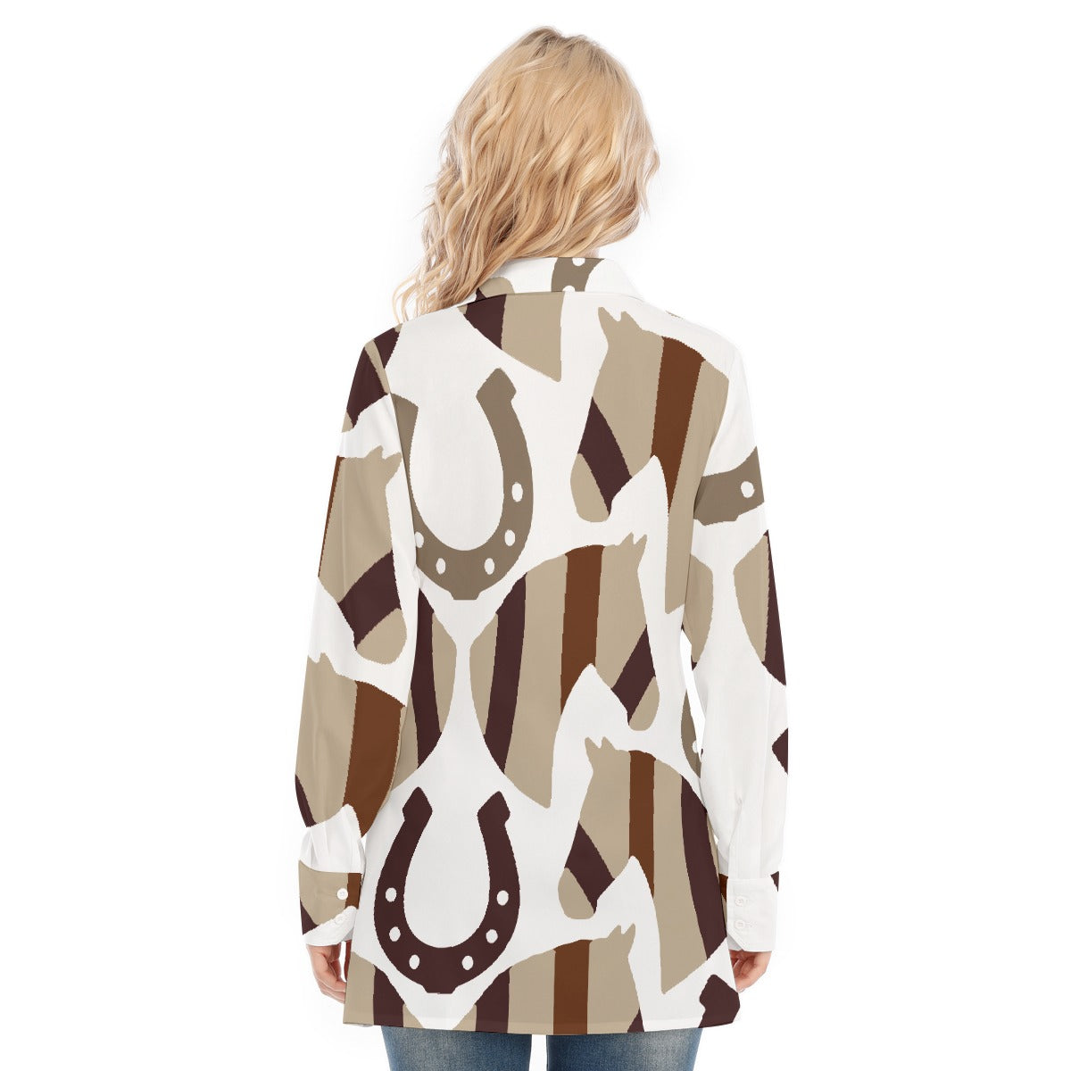 All-Over Print Women's Long Shirt