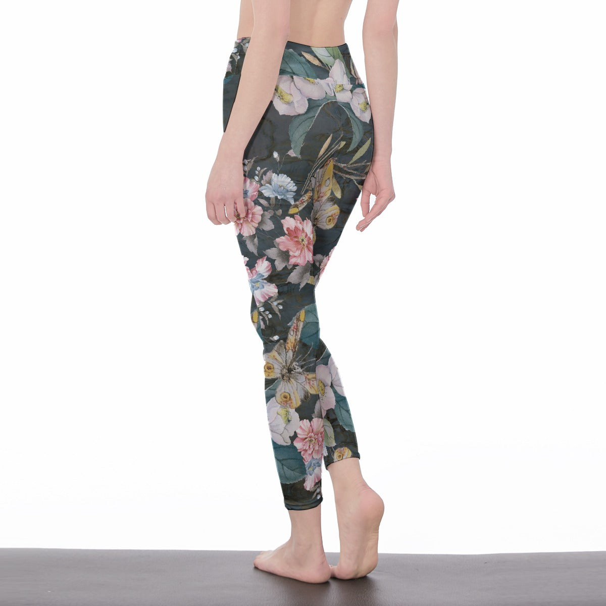 All-Over Print Women's High Waist Leggings | Side Stitch Closure