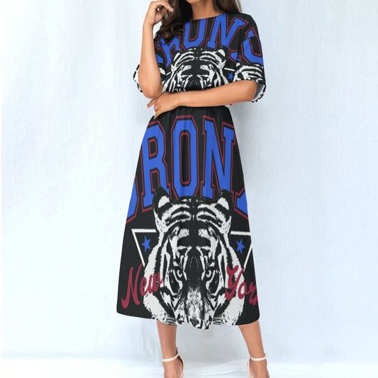 All-Over Print Women's Elastic Waist Dress