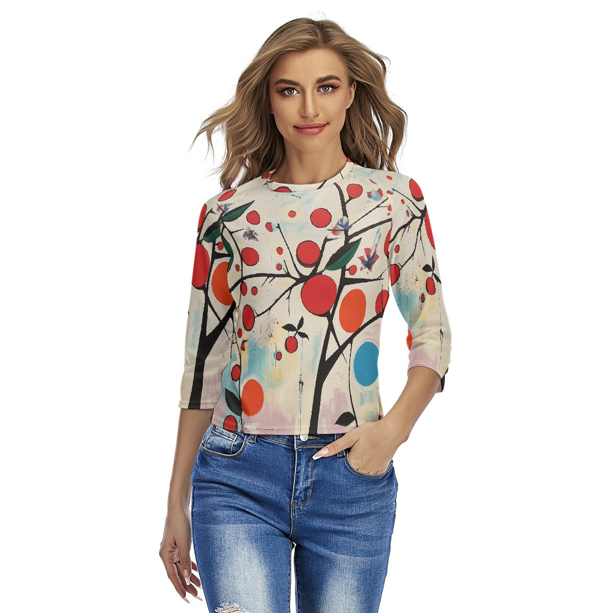 All-Over Print Women's Raglan Sleeves T-shirts