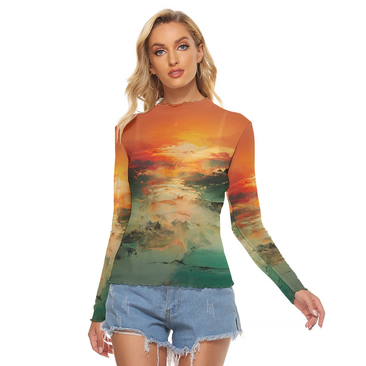 All-Over Print Women's Mesh T-shirt