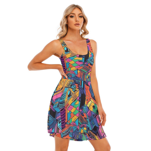 All-Over Print Women's Tank Vest Dress