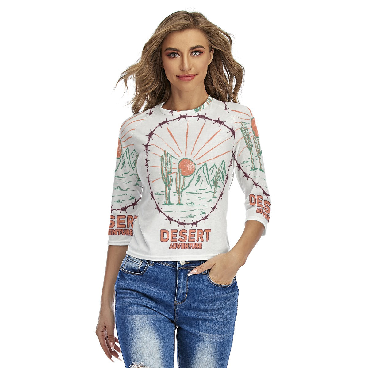 All-Over Print Women's Raglan Sleeves T-shirts