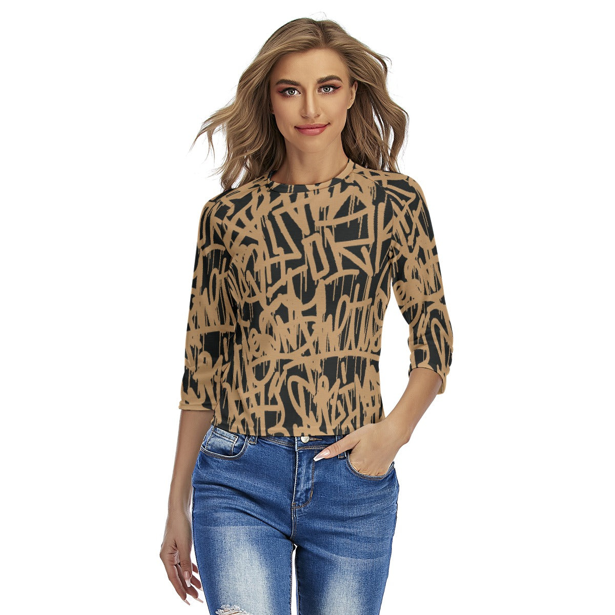 All-Over Print Women's Raglan Sleeves T-shirts