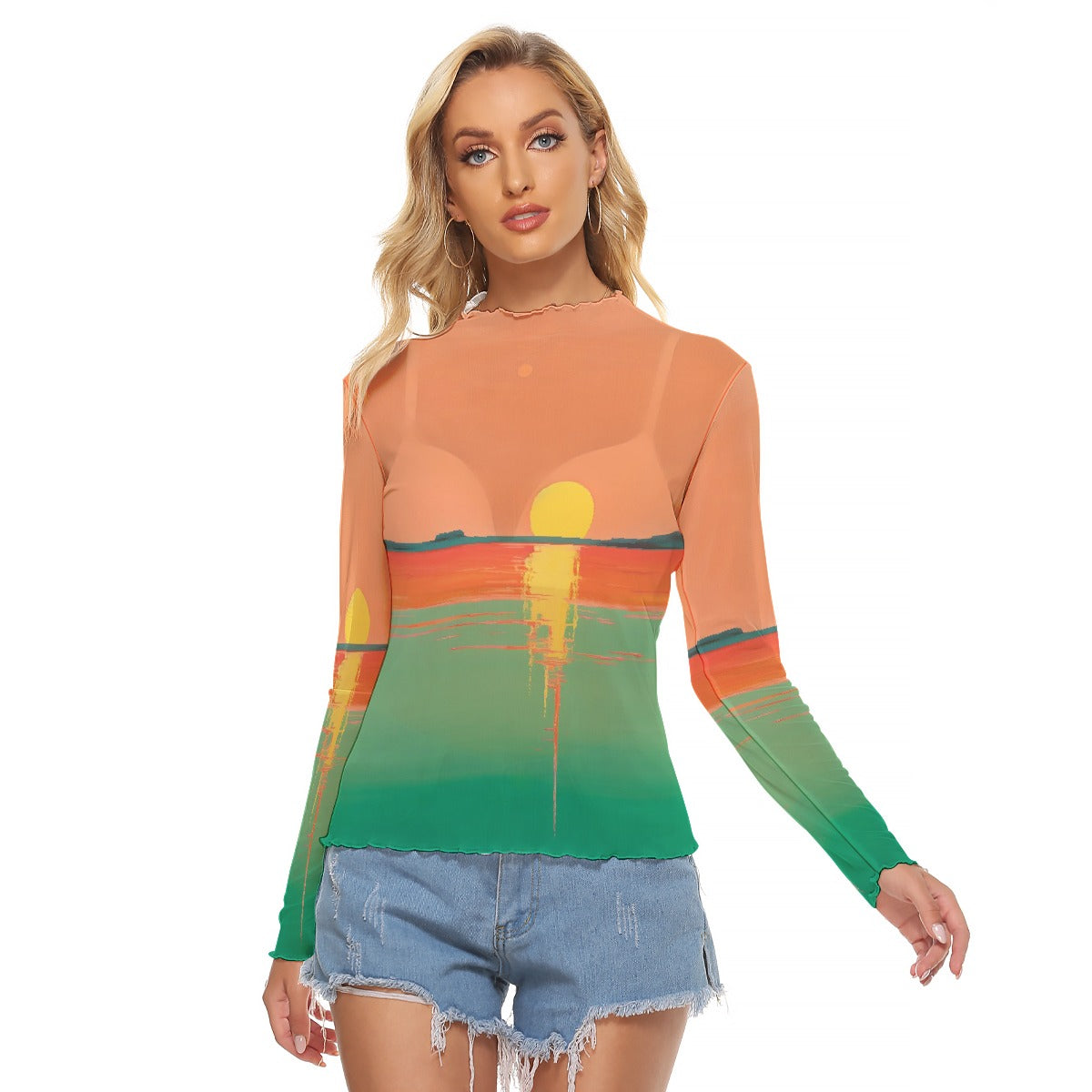 All-Over Print Women's Mesh T-shirt