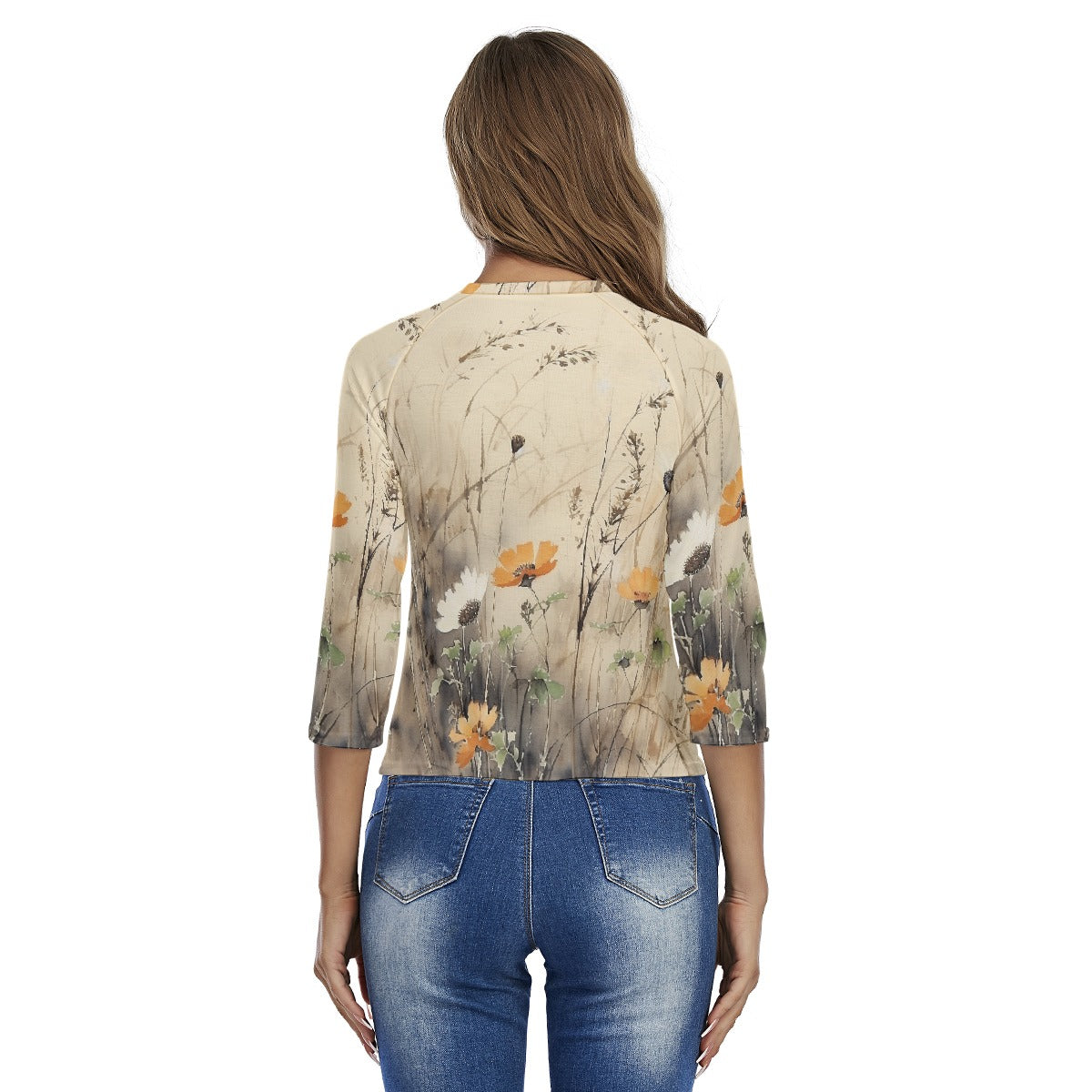 All-Over Print Women's Raglan Sleeves T-shirts