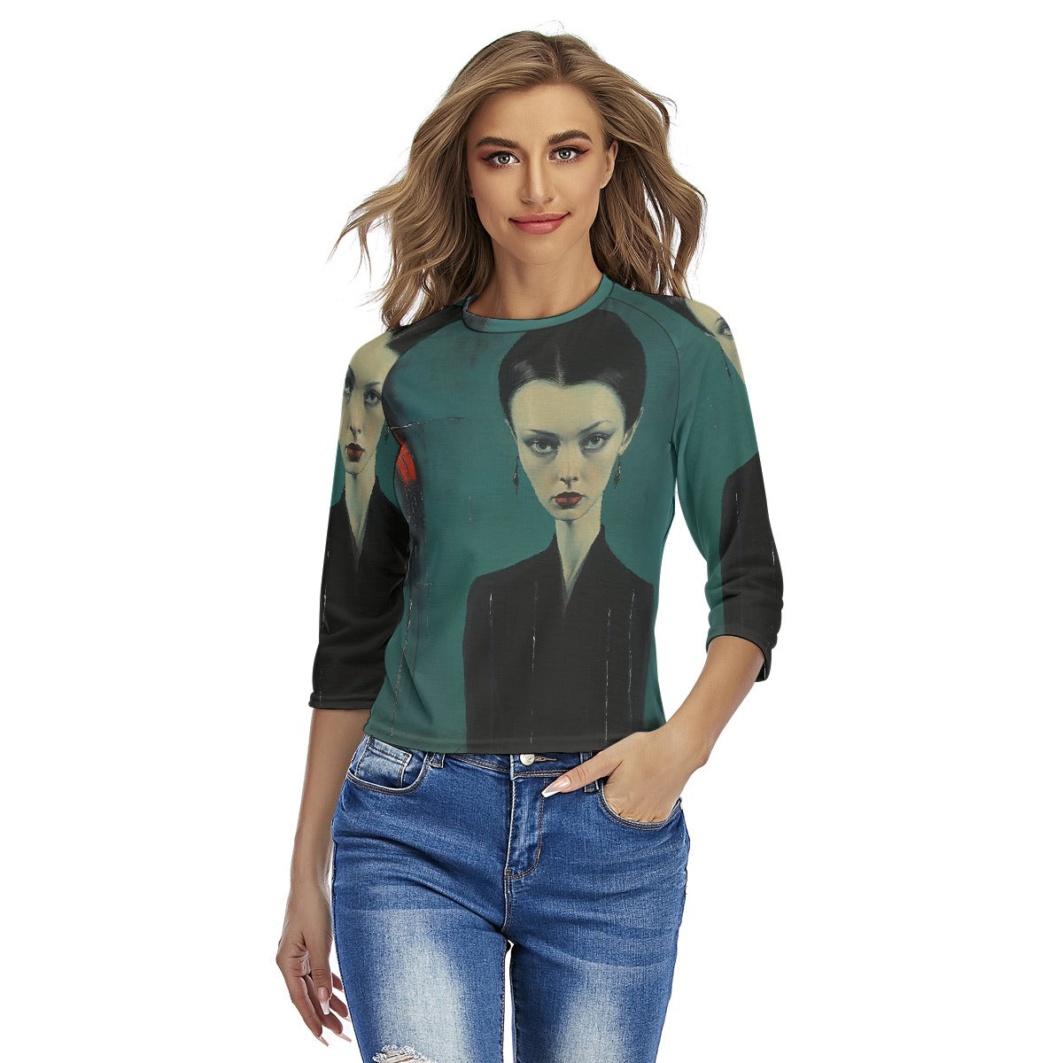 All-Over Print Women's Raglan Sleeves T-shirts