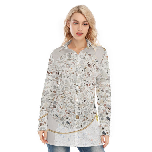 All-Over Print Women's Long Shirt