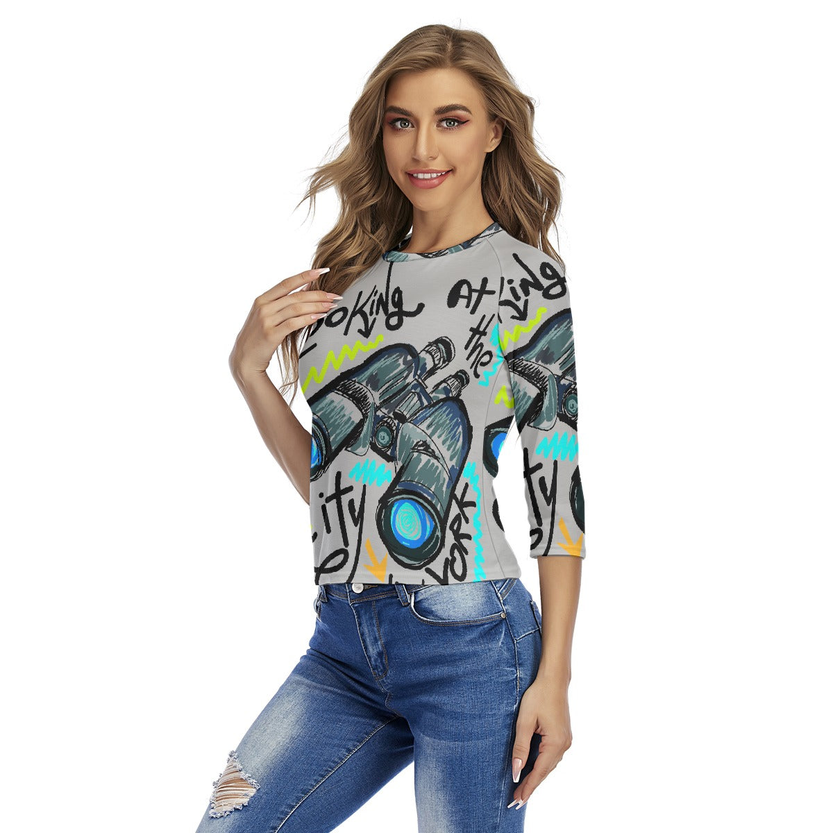 All-Over Print Women's Raglan Sleeves T-shirts