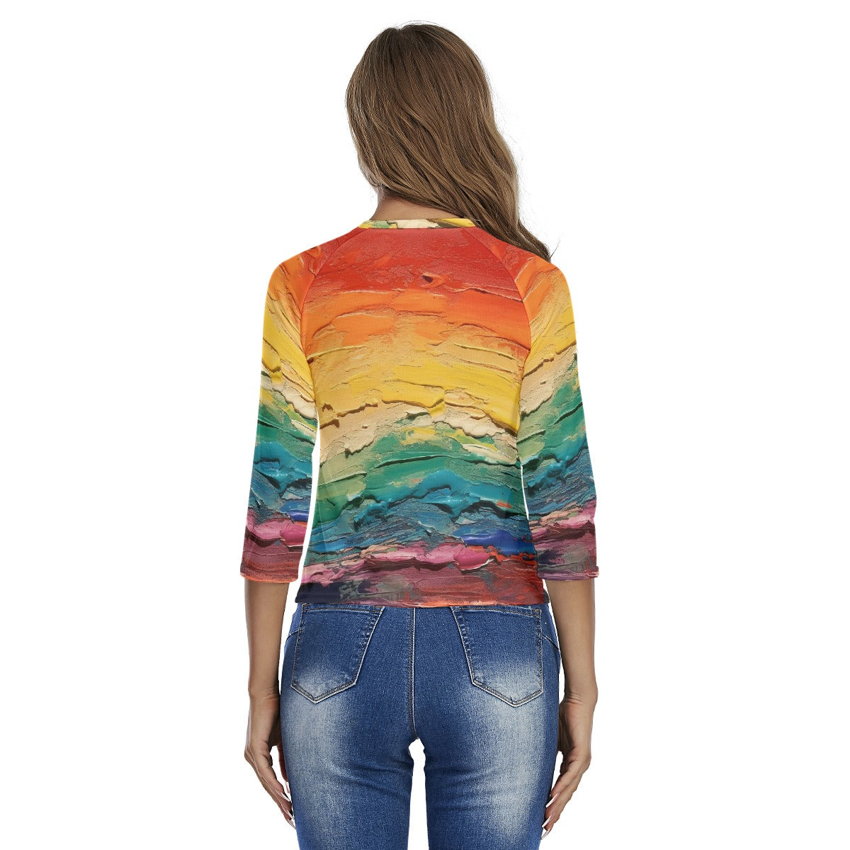 All-Over Print Women's Raglan Sleeves T-shirts