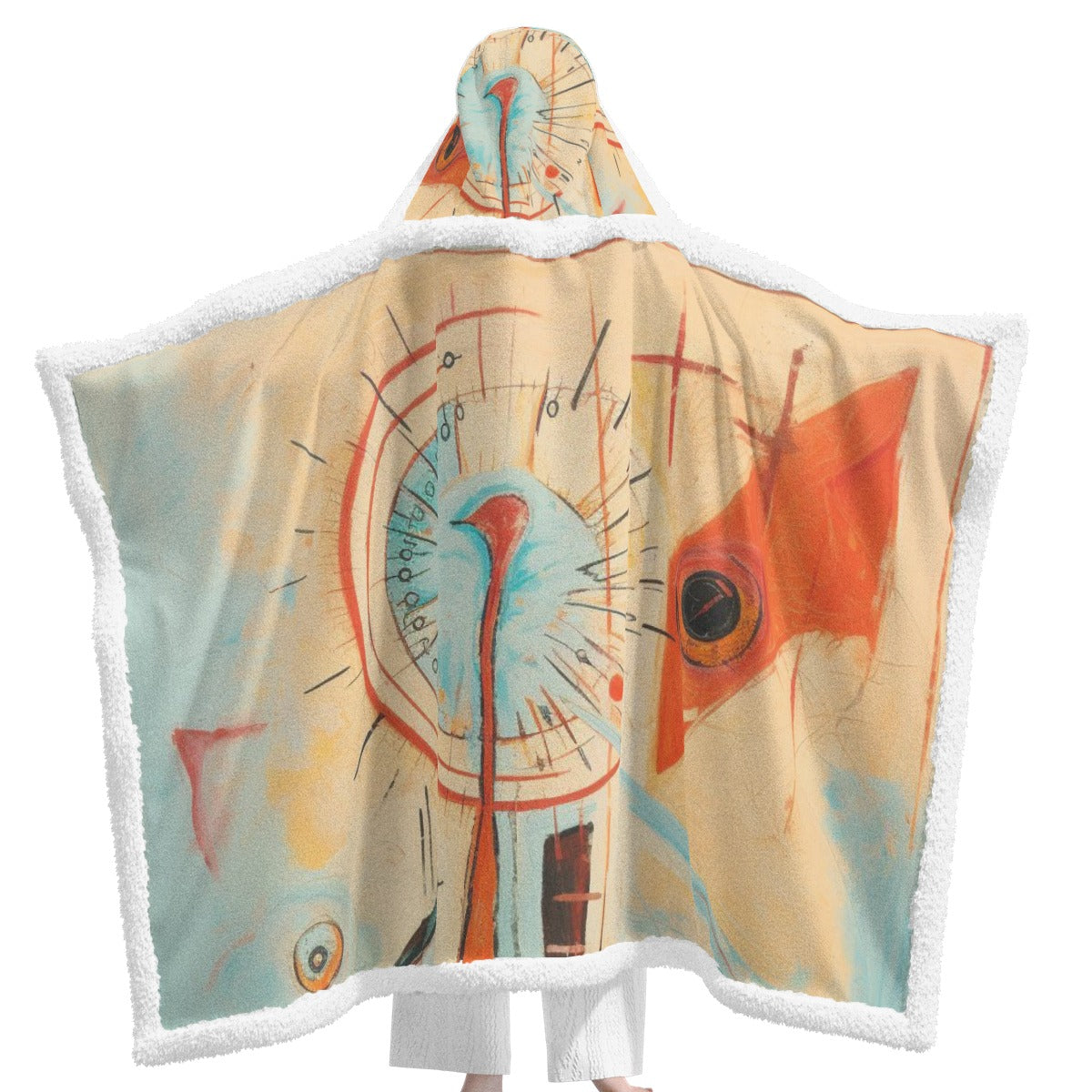 All-Over Print Unisex Wearable Hooded Blanket