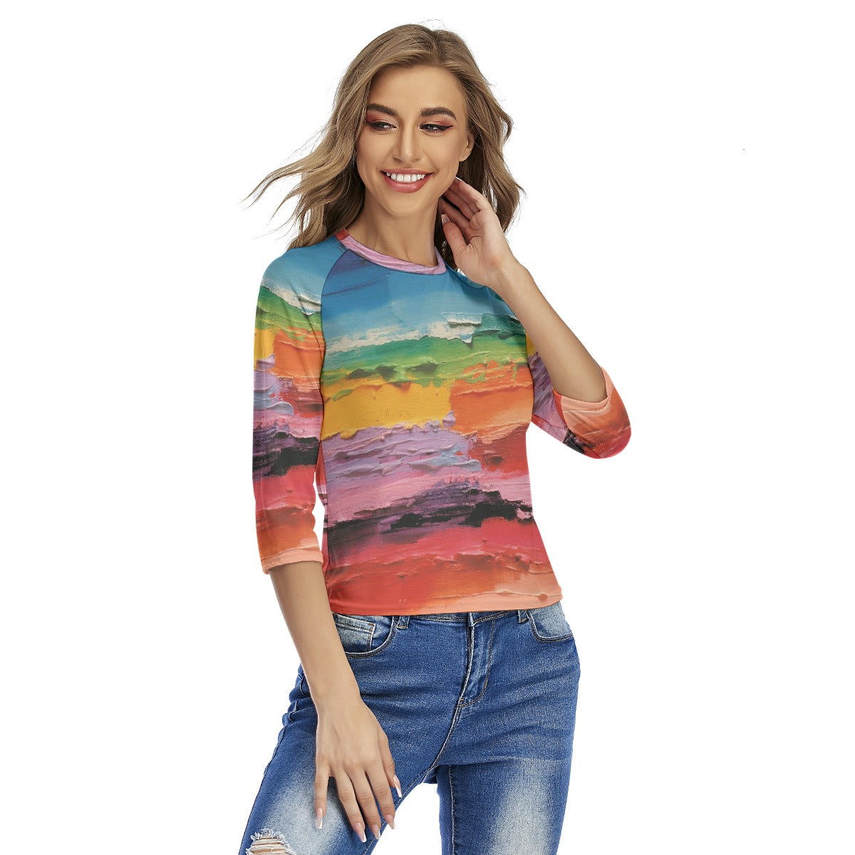 All-Over Print Women's Raglan Sleeves T-shirts