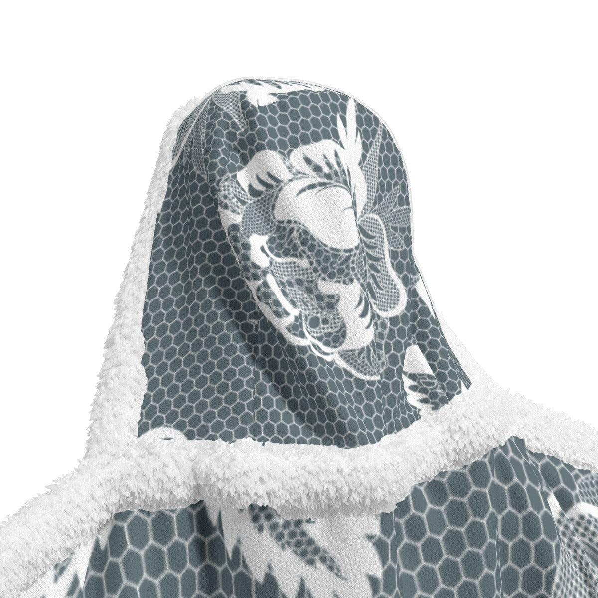 All-Over Print Unisex Wearable Hooded Blanket