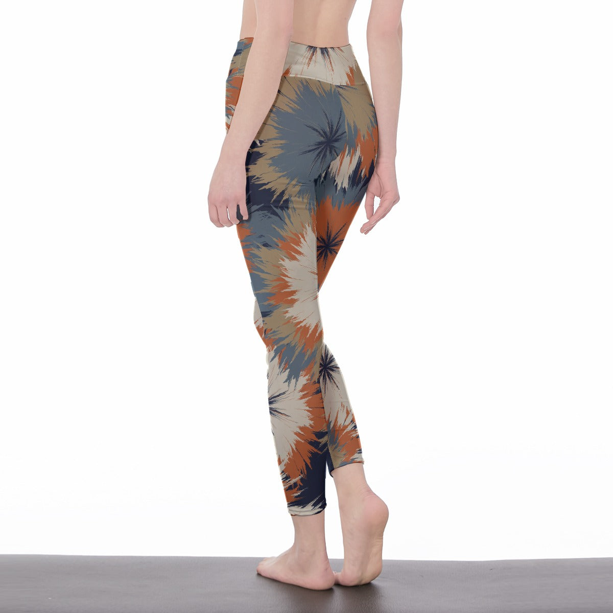 All-Over Print Women's High Waist Leggings | Side Stitch Closure