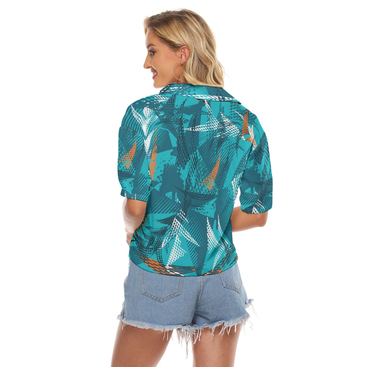 All-Over Print Women's V-neck Shirts