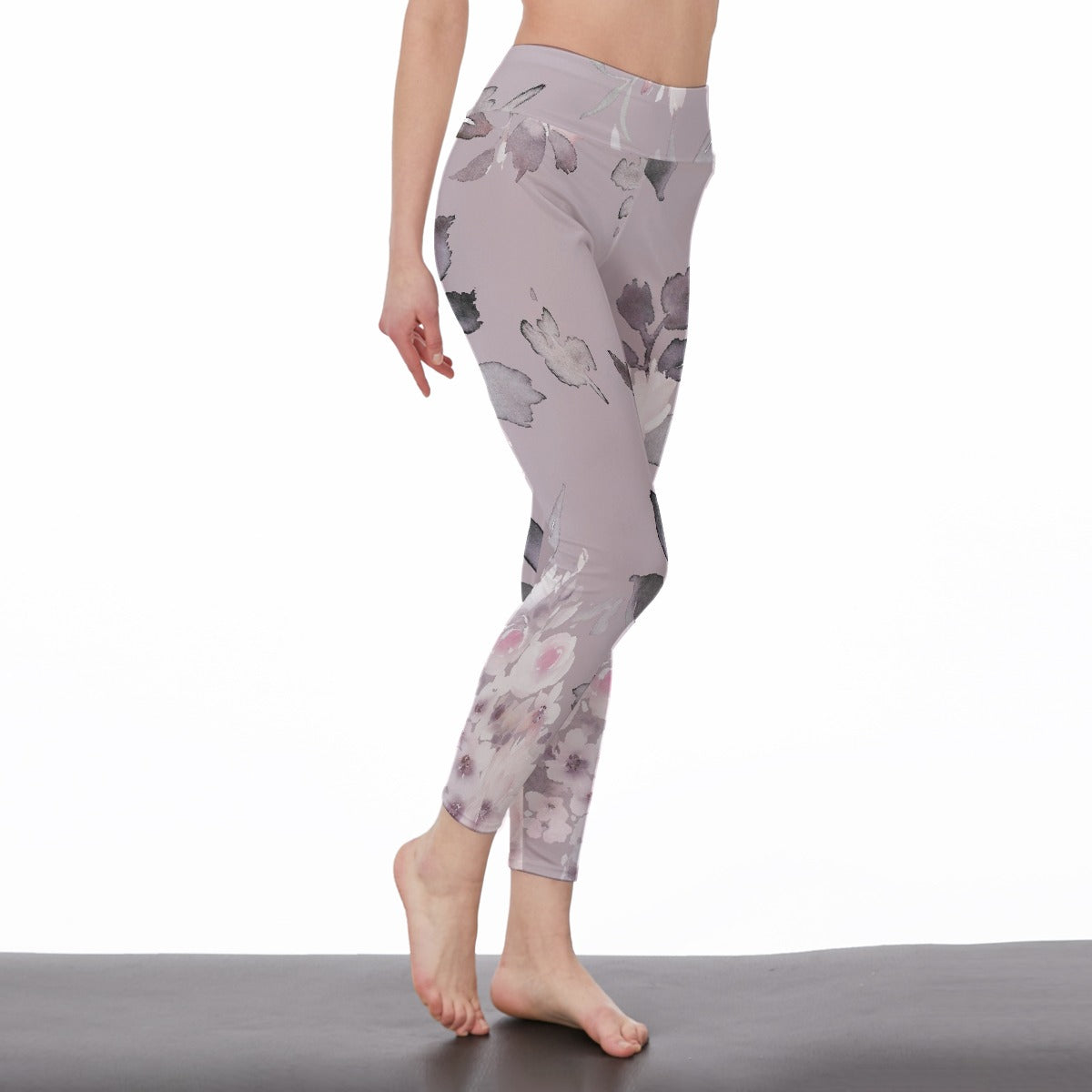 All-Over Print Women's High Waist Leggings | Side Stitch Closure