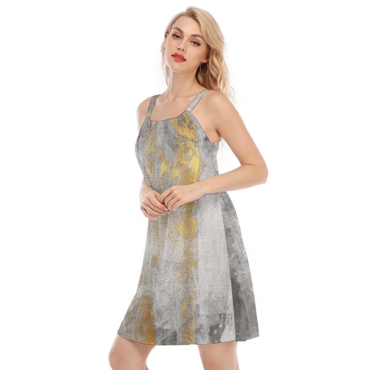 All-Over Print Women's O-neck Cami Dress