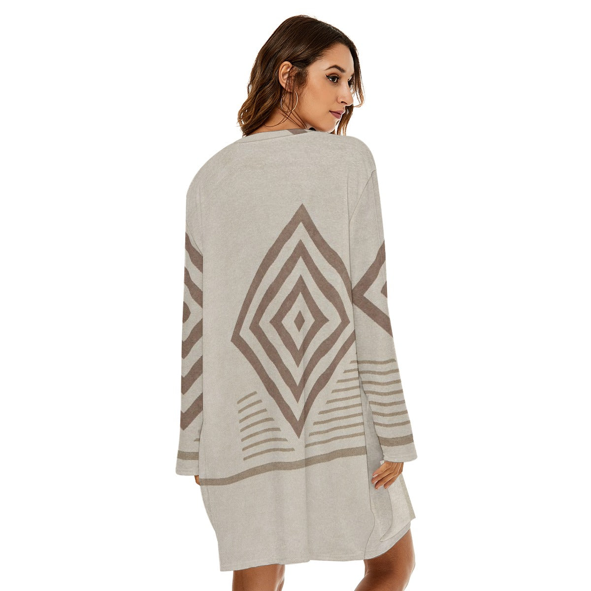 All-Over Print  Women's Loose Crew Neck Dress