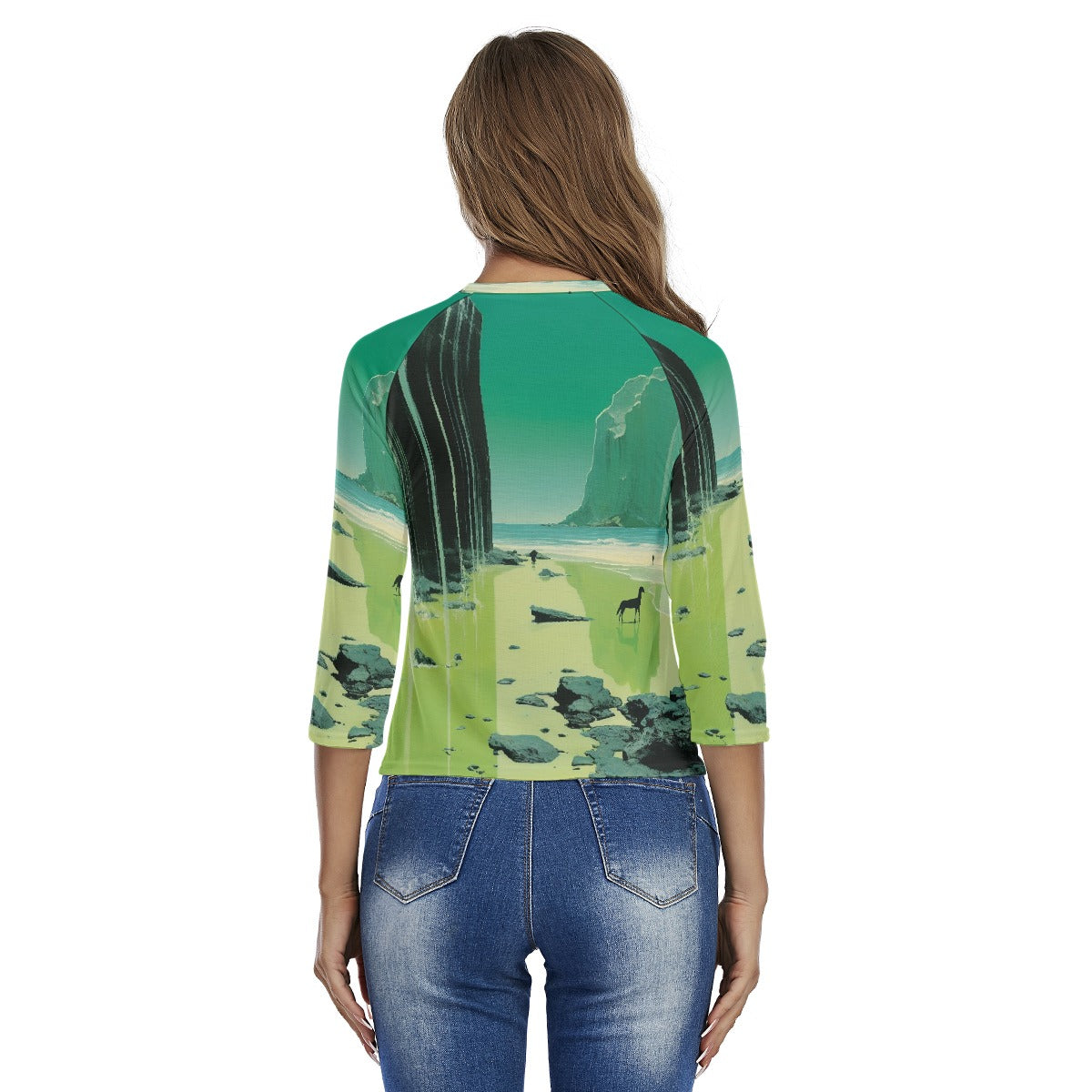 All-Over Print Women's Raglan Sleeves T-shirts