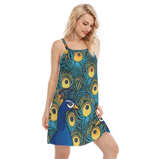 All-Over Print Women's Sleeveless Cami Dress