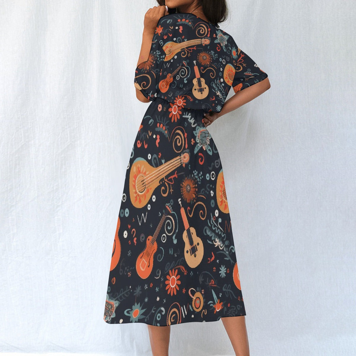 All-Over Print Women's Elastic Waist Dress