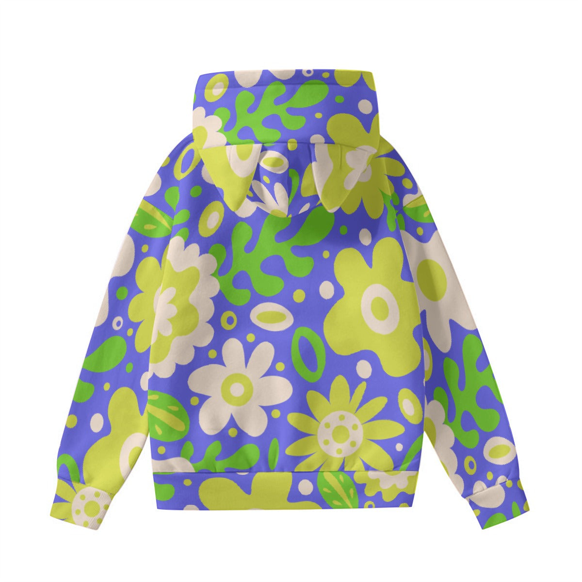 All-Over Print Women’s Hoodie With Decorative Ears