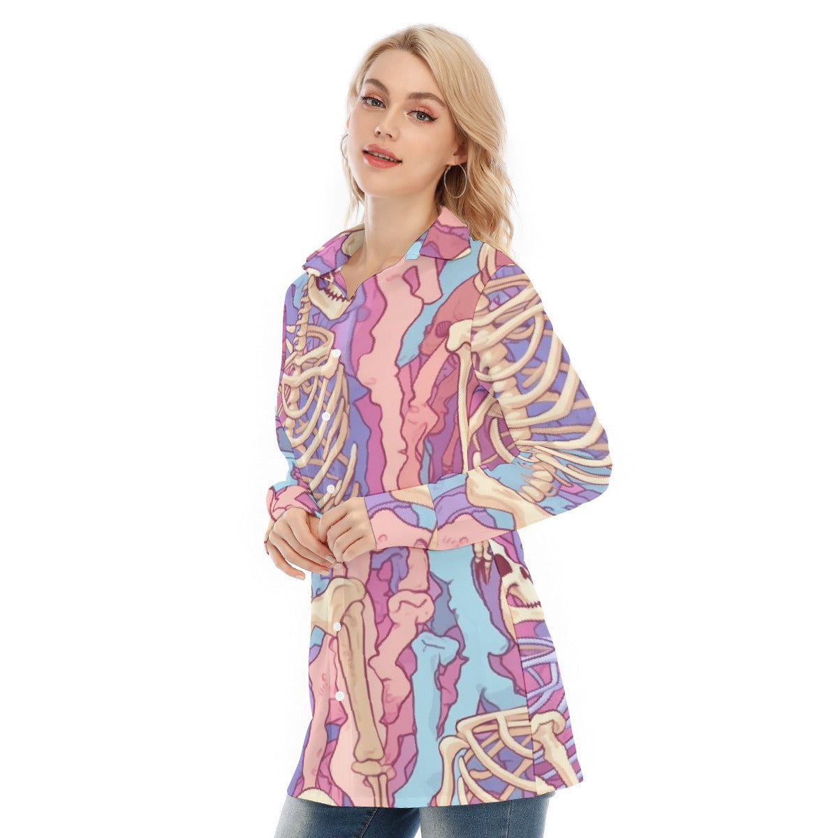 All-Over Print Women's Long Shirt