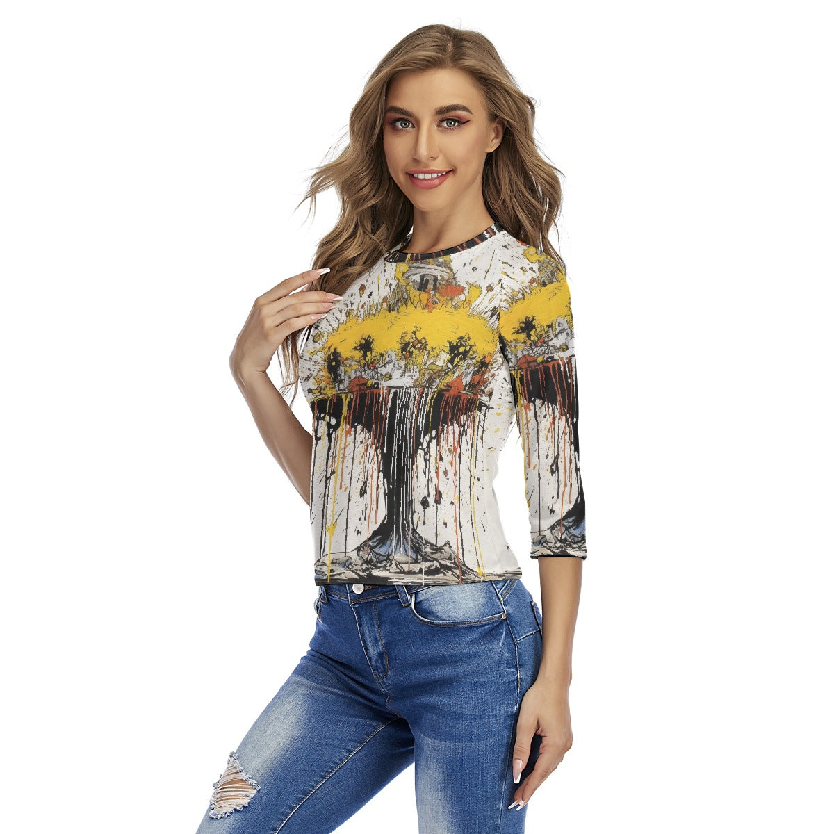 All-Over Print Women's Raglan Sleeves T-shirts