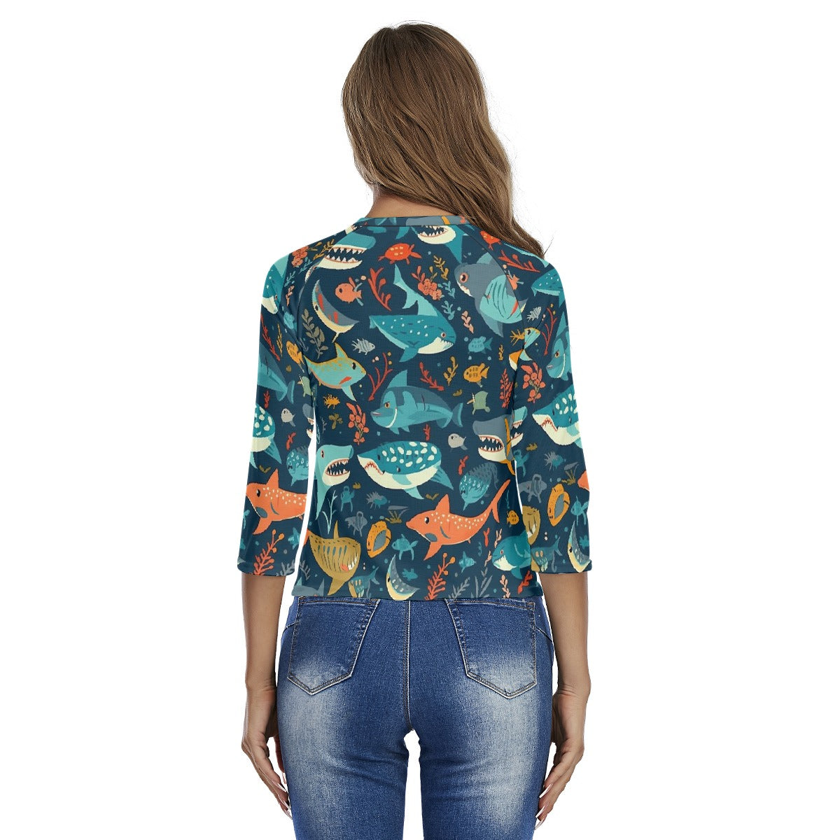 All-Over Print Women's Raglan Sleeves T-shirts