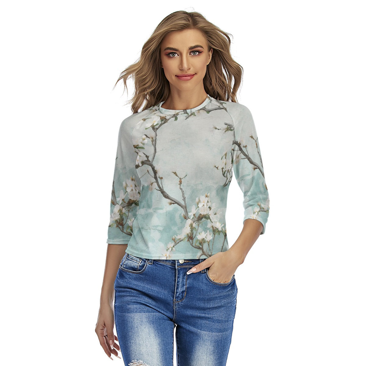 All-Over Print Women's Raglan Sleeves T-shirts