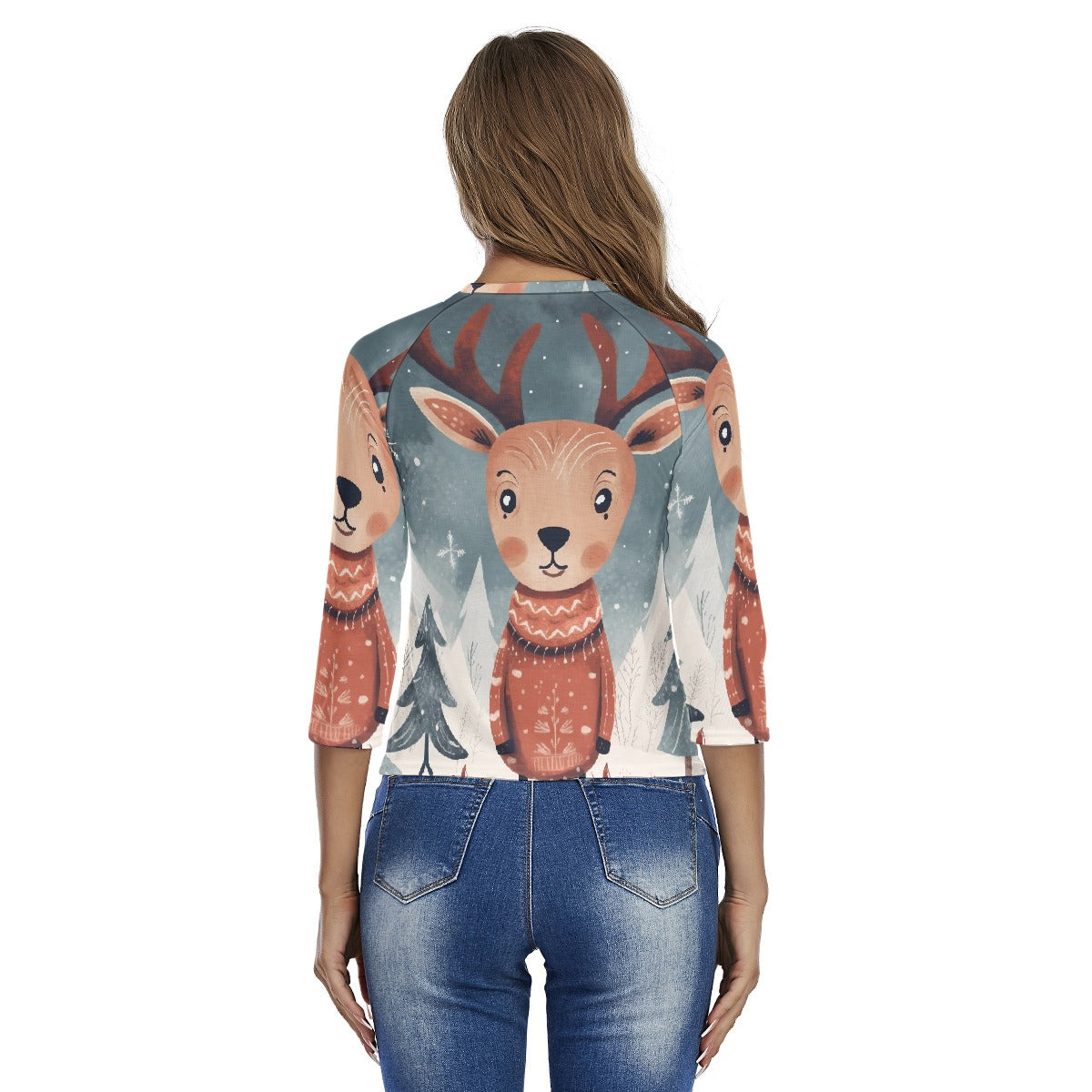 All-Over Print Women's Raglan Sleeves T-shirts