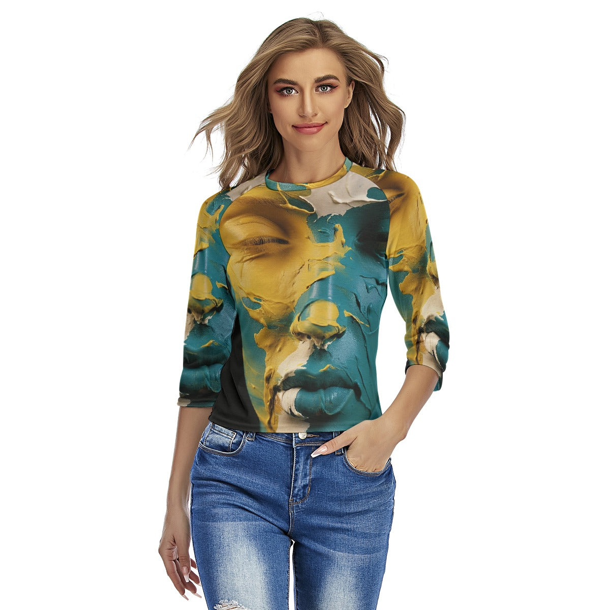 All-Over Print Women's Raglan Sleeves T-shirts