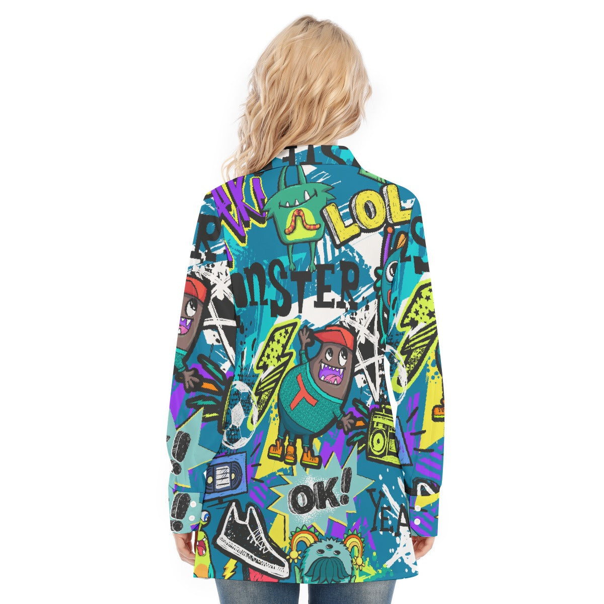 All-Over Print Women's Long Shirt