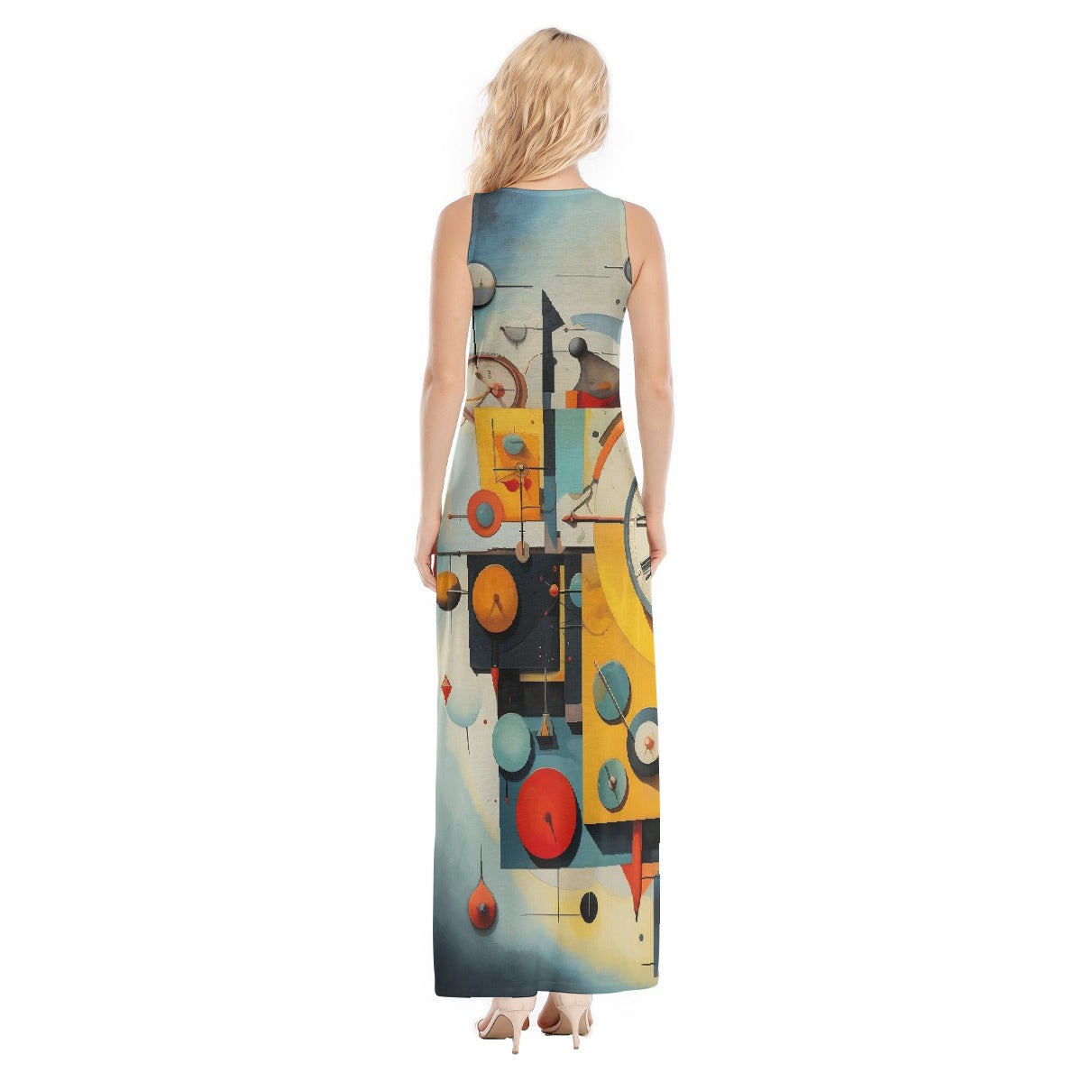 All-Over Print Women's Vest Dress | Length To Ankle