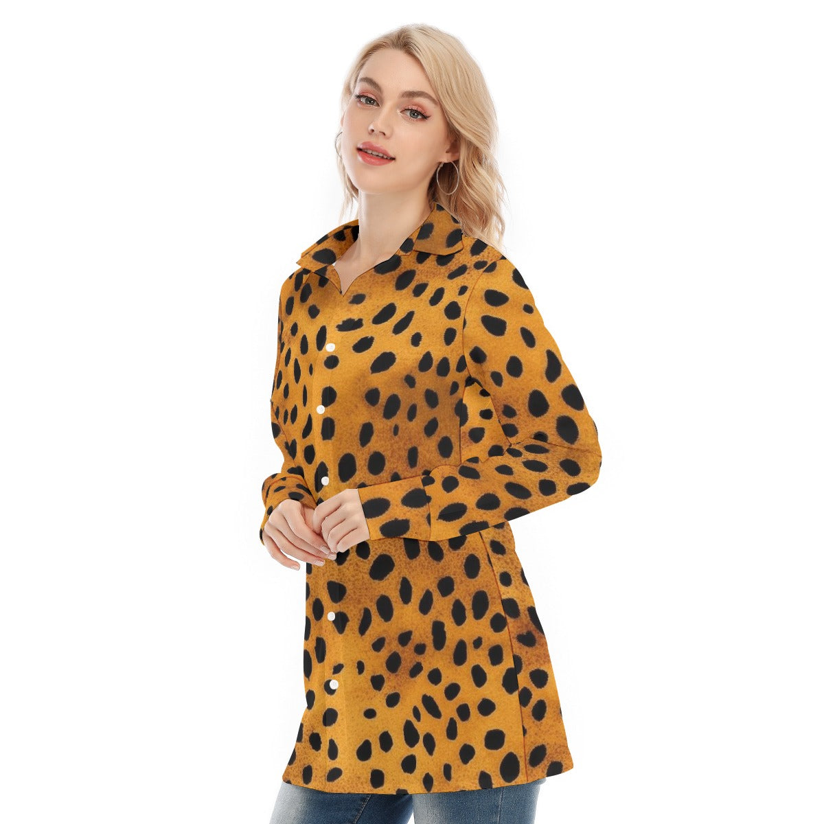 All-Over Print Women's Long Shirt