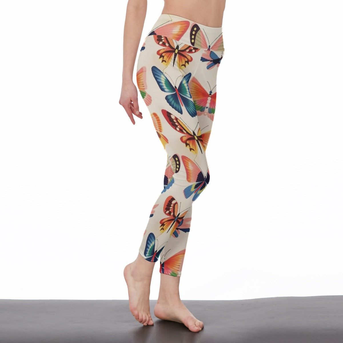 All-Over Print Women's High Waist Leggings | Side Stitch Closure