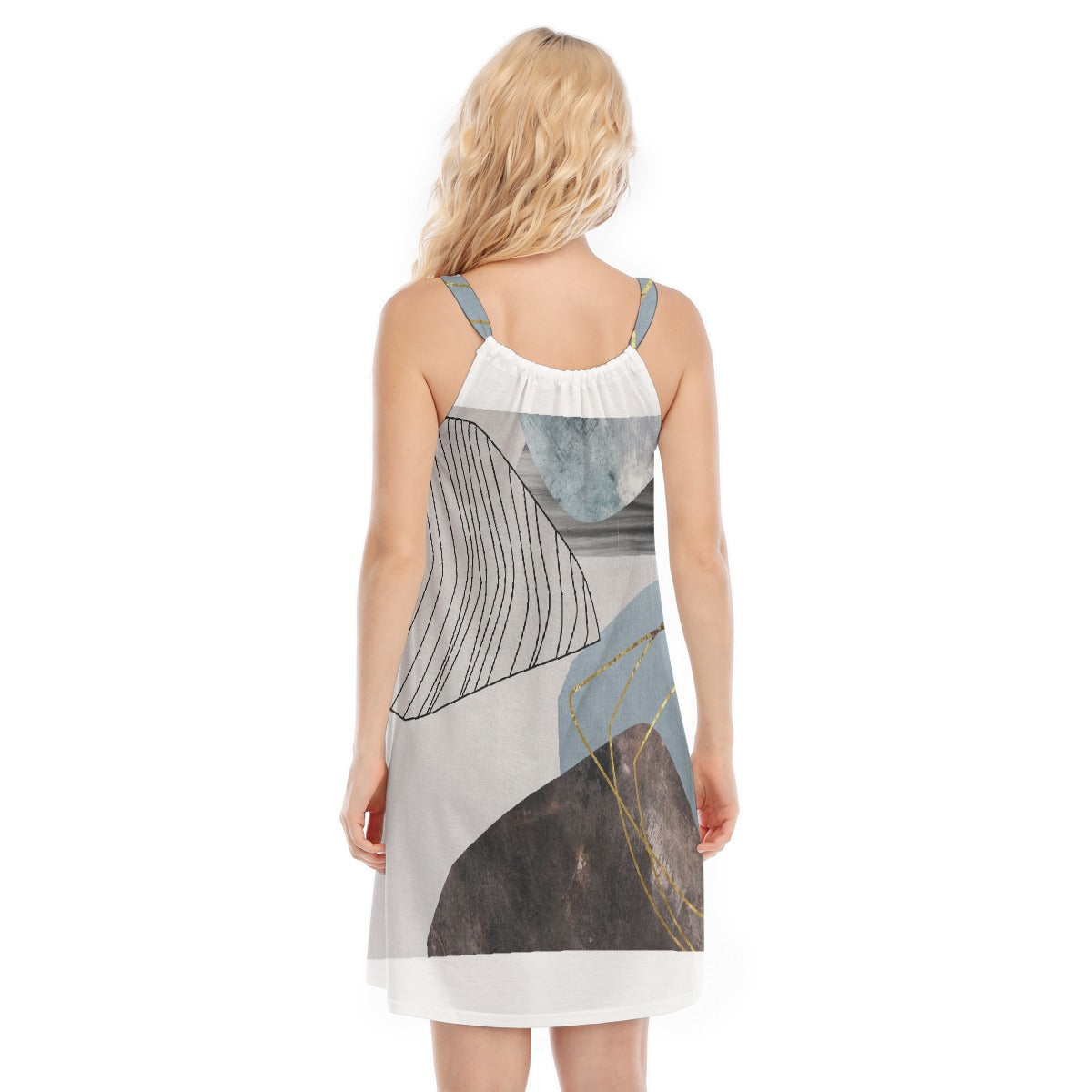 All-Over Print Women's O-neck Cami Dress