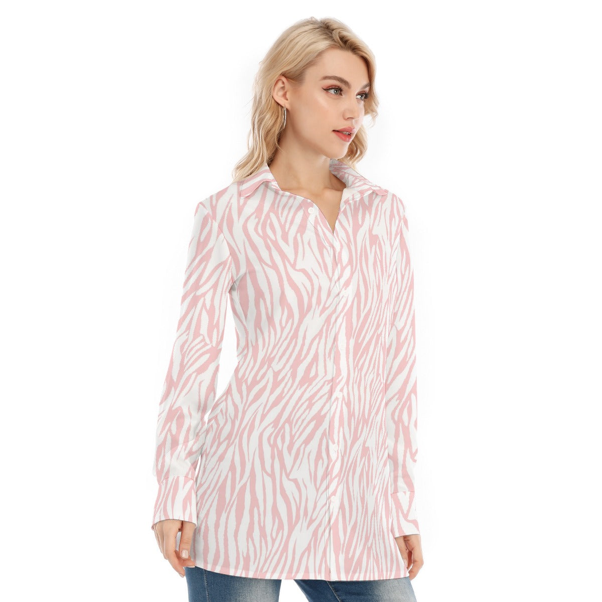 All-Over Print Women's Long Shirt