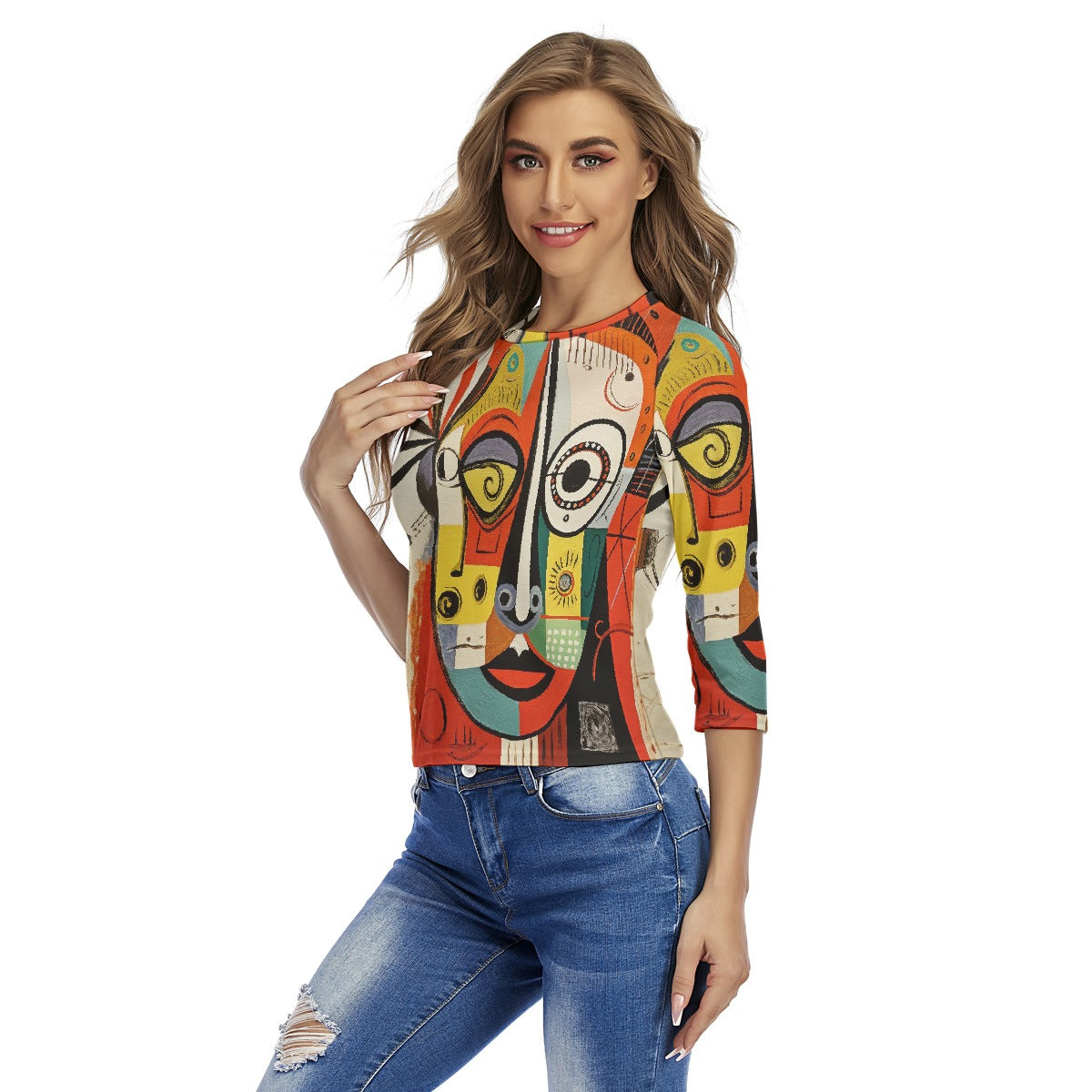 All-Over Print Women's Raglan Sleeves T-shirts