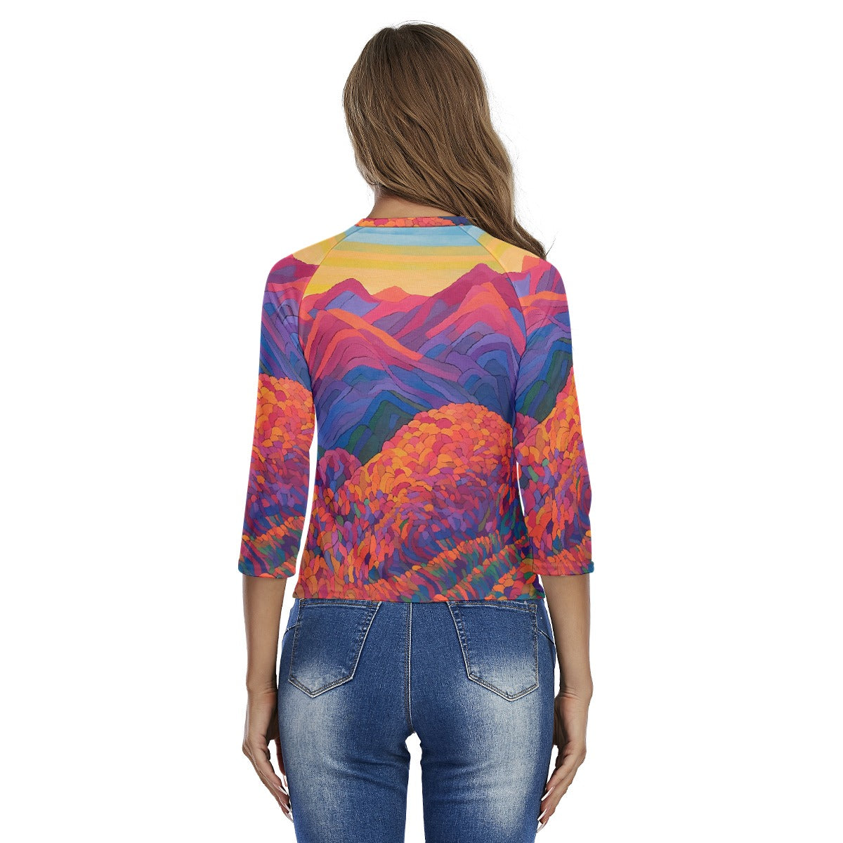 All-Over Print Women's Raglan Sleeves T-shirts