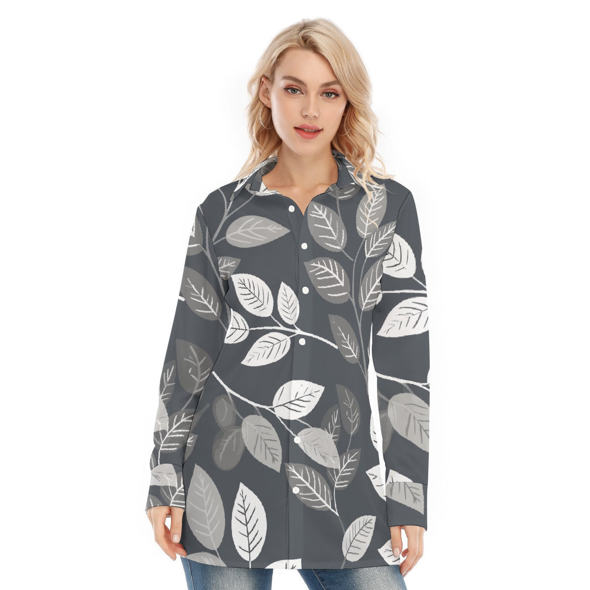 All-Over Print Women's Long Shirt