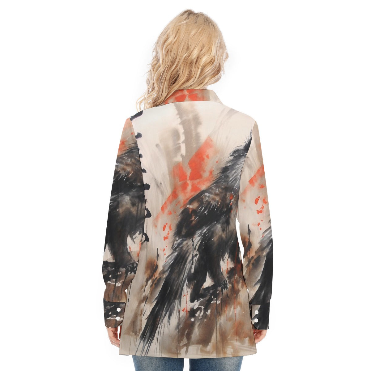 All-Over Print Women's Long Shirt