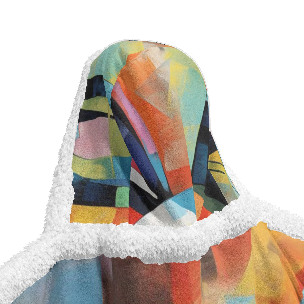 All-Over Print Unisex Wearable Hooded Blanket