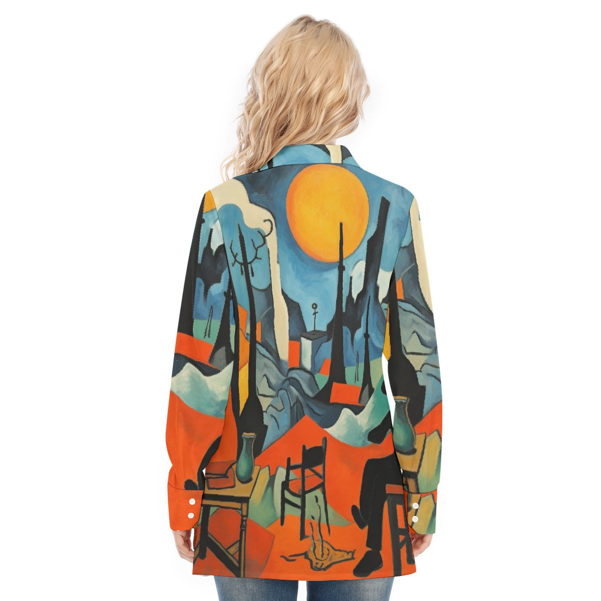 All-Over Print Women's Long Shirt