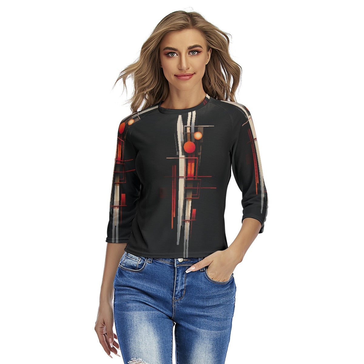 All-Over Print Women's Raglan Sleeves T-shirts