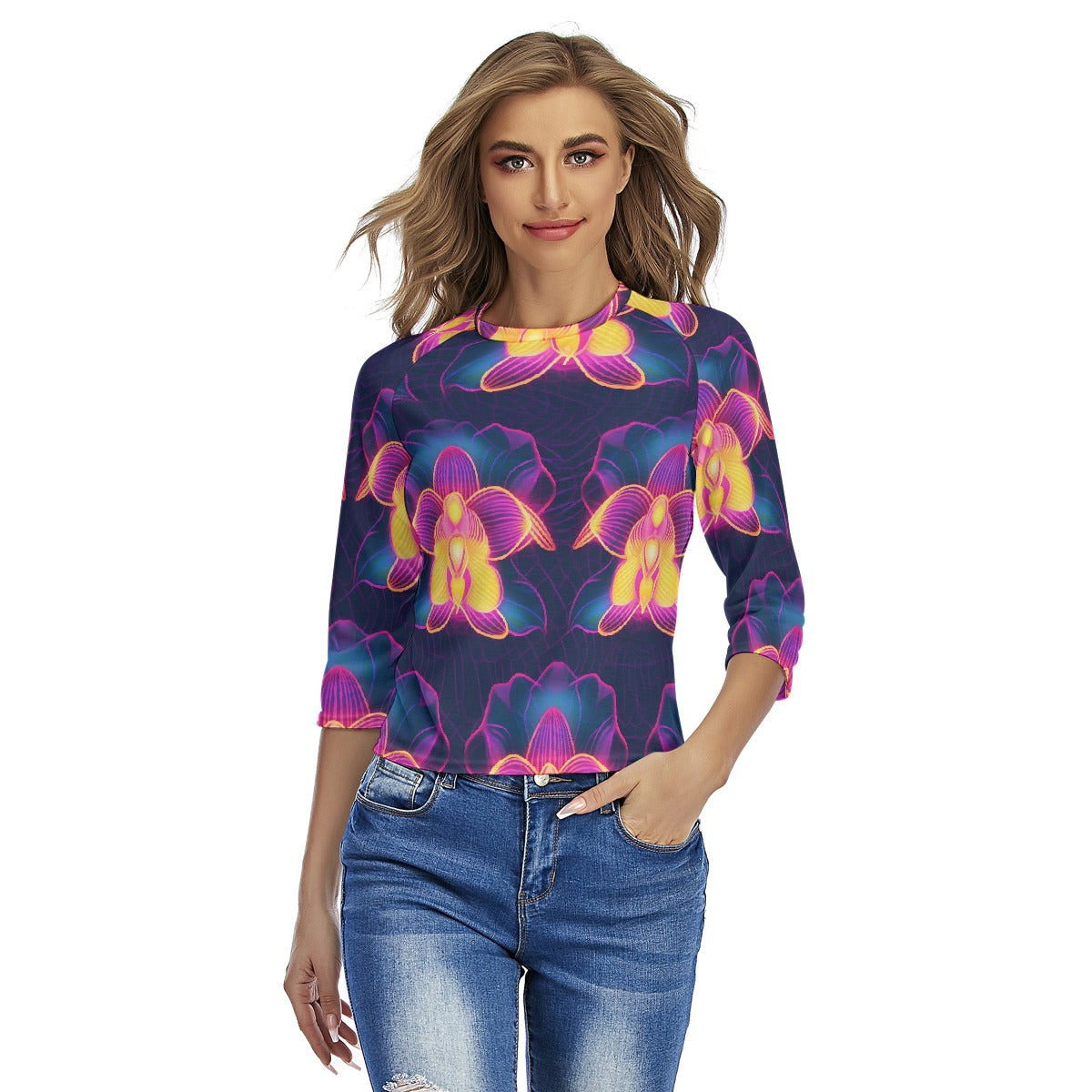 All-Over Print Women's Raglan Sleeves T-shirts